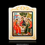 Икона "Святая Троица" с перламутром, фотография 1. Интернет-магазин ЛАВКА ПОДАРКОВ